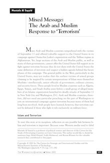 Mixed Message: The Arab and Muslim Response to 'Terrorism ...
