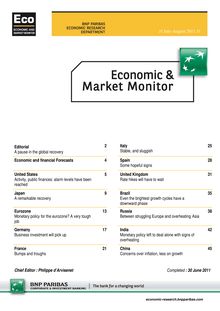 BNP RESEARCH - Economic & Market monitor - July-August