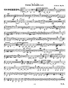 Partition cor 2 (en E) (cleaned), violoncelle Concerto, Concerto Pour Violoncelle Avec Orchestre Ou Piano