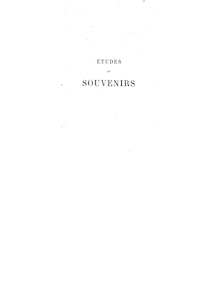 Études et souvenirs (2e édition) / par le Cte de Falloux,...
