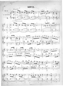 Partition , Sortie, Cinquante pièces d orgue, 1e  (1-25), Batiste, Edouard par Edouard Batiste