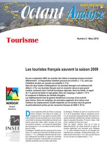 Les touristes français sauvent la saison 2009 (Octant Analyse n° 2)