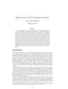 Semi classical analysis and passive imaging