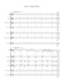 Partition Finale: Allegro molto, viole de gambe Concerto, C major