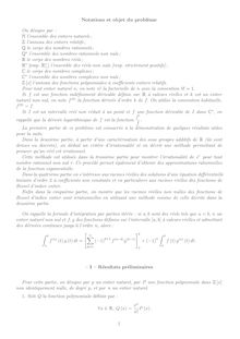 Première composition de Mathématiques 2005 CAPES de mathématiques CAPES (Externe)