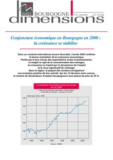 Conjoncture économique en Bourgogne en 2000 : la croissance se stabilise