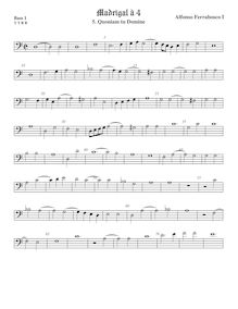 Partition viole de basse 1, basse clef, madrigaux, Ferrabosco Sr., Alfonso par Alfonso Ferrabosco Sr.