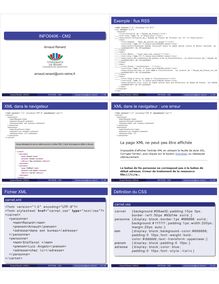 INFO0406 - CM2 Exemple : flux RSS XML dans le navigateur XML dans ...