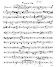 Partition violoncelle, quatuor No.1 pour flûte et cordes, Op.30