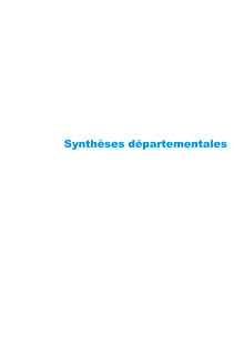 Synthèses départementales (Octant n°116)