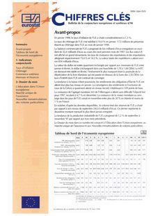 CHIFFRES CLÉS. Bulletin de la conjoncture européenne et synthèses 4/98