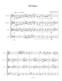 Partition , Valse,  No.2 en A minor, A minor, Rondeau, Michel