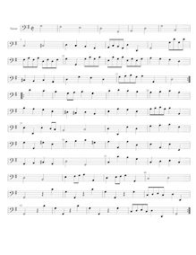 Partition I, Gavotte - Continuo, 6 Trio sonates, G major, Boismortier, Joseph Bodin de