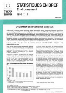 Utilisation des pesticides dans l UE