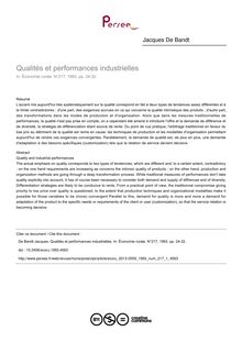 Qualités et performances industrielles - article ; n°1 ; vol.217, pg 24-32