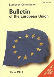 Bulletin of the European Union. 1/2 1994