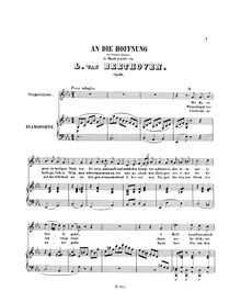 Partition complète, An die Hoffnung (To Hope), E♭ major, Beethoven, Ludwig van par Ludwig van Beethoven