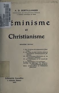 Feminisme et christianisme. --