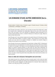 UN DOMAINE D UNE AUTRE DIMENSION Serre-Chevalier