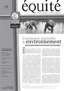 Equité N°12, "Commerce Equitable et Environnement" - Commerce ...