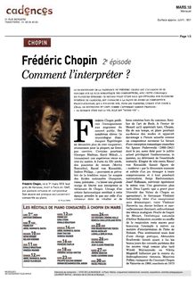 Chopin à Paris - Frédéric Chopin