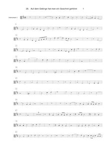 Partition Instrument 1 , partie [C3 clef], Geistliche Chor-Music, Op.11 par Heinrich Schütz