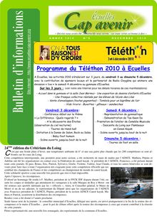 Ecuelles Cap Avenir Bulletin N°8.pub