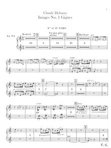 Partition cor 1/2, 3/4 (F), Images, Debussy, Claude