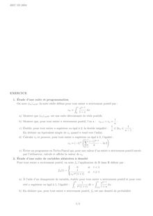 HEC 2004 mathematiques iii classe prepa hec (eco)