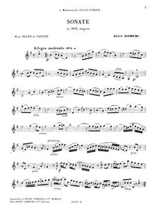 Partition Sonata 2 partition de violon, 6 sonates pour Piano et violon