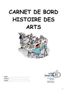 Télécharger le carnet de bord pour l Histoire des Arts