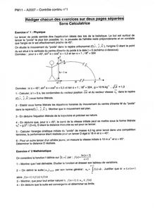 Accompagnement à la conduite du raisonnement scientifique 2007 Tronc Commun Université de Technologie de Belfort Montbéliard