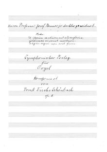 Partition complète, Symphonischer Prolog, Fuchs-Schönbach, Ernst