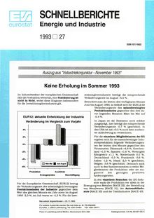 SCHNELLBERICHTE Energie und Industrie. 1993 27