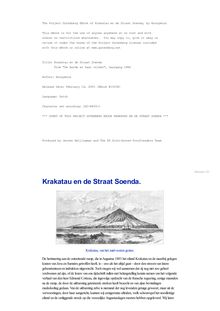 Krakatau en de Straat Soenda - De Aarde en haar Volken, 1886