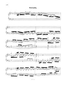 Partition complète (BWV 911), Toccata, C minor, Bach, Johann Sebastian