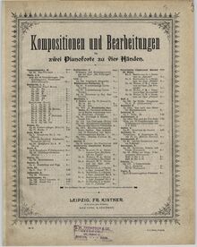 Partition couverture couleur, 2 (Zwei) Konzertstücke, Op.115, Schytte, Ludvig