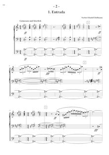 Partition , Entrada (pages 2-5), 3 Stücke für Orgel, Hoffmann, Norbert Rudolf