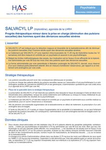 SALVACYL L.P. - Synthèse d avis SALVACYL L.P. - CT6221