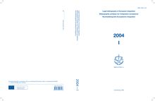 Legal bibliography of European integration 2004