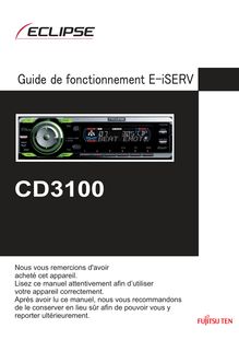 Notice Système de voiture Récepteur CD Fujitsu  E-iSERV CD3100
