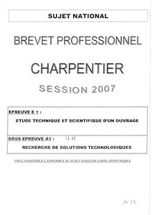 Bp charpentier recherche des solutions technologiques 2007