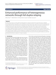 Enhanced performance of heterogeneous networks through full-duplex relaying