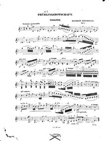 Partition de violon, Frühlingsbotschaft Cantilene,  Op.7