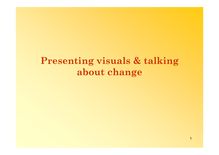 Advice on Visuals power point