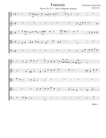 Partition complète (Tr Tr T T B), Fantasia pour 5 violes de gambe, RC 68