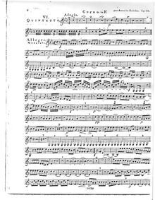 Partition cor (en F), Quintuor VI en Fa majeur, Op.88 No.6, Wind Quintet No.6, Op.88 No.6