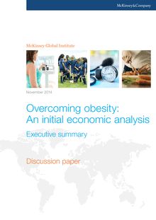 Rapport sur l Obésité - Analyse Economique - 21/11/14