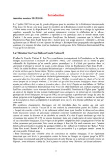 Fiuv 2010 rapport Motu Proprio Part 1 Francais