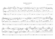Partition complète, original version, Passacaglia en D minor, BuxWV 161